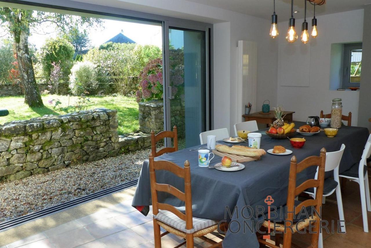 Belle Longere En Campagne A Larmor Baden Villa ภายนอก รูปภาพ