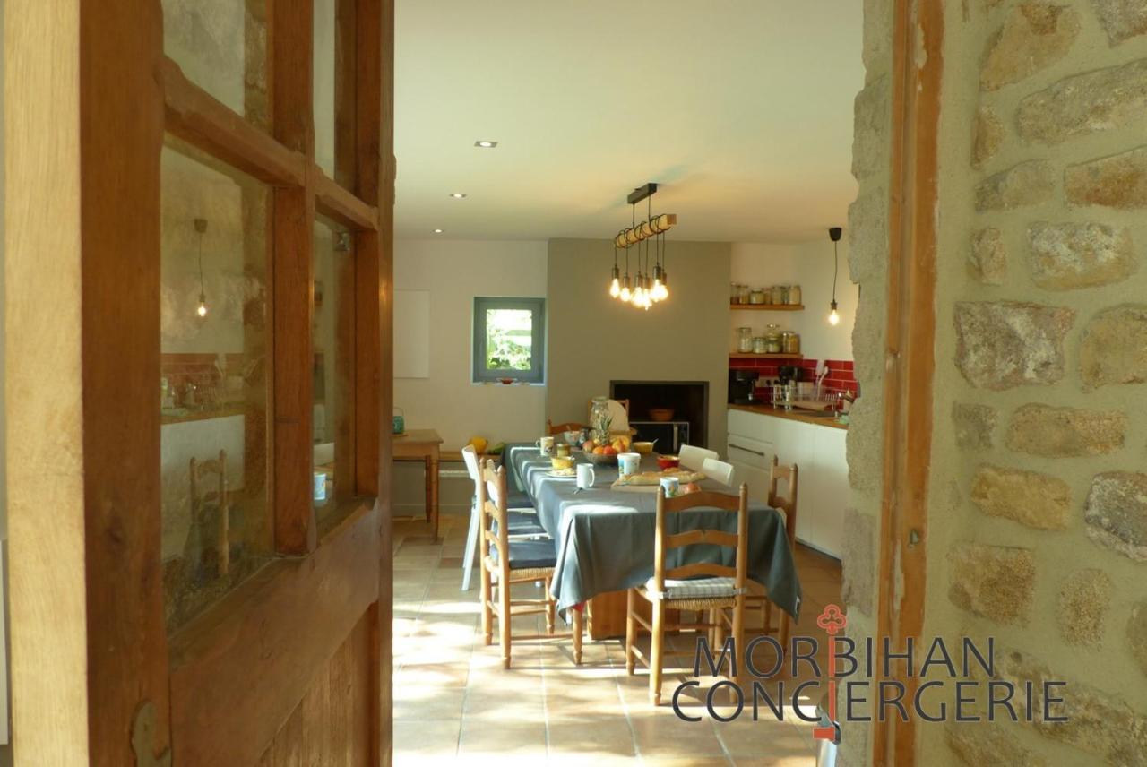Belle Longere En Campagne A Larmor Baden Villa ภายนอก รูปภาพ