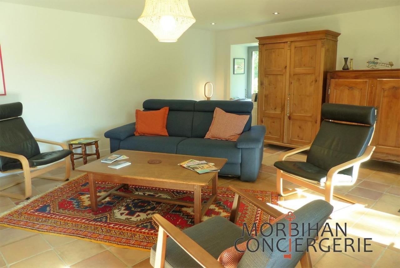 Belle Longere En Campagne A Larmor Baden Villa ภายนอก รูปภาพ